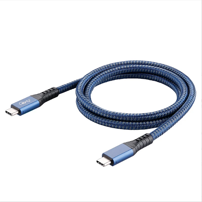New Original  0.5m 0.8m 1m USB4  Braid Cable 8K@60Hz 40Gbps 100W USB 4 Core Cable