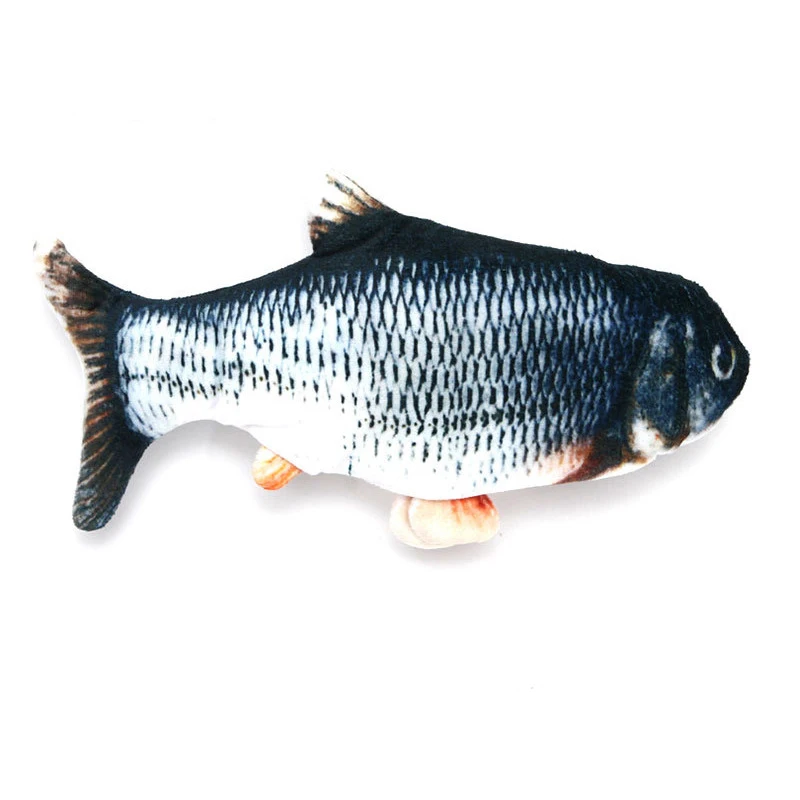 Joyfamily Floppy Fish Cat Toy Moving Fish Interactive Flopping Cat Kicker Fish Dancing Wiggle Catnip Toys For Cat