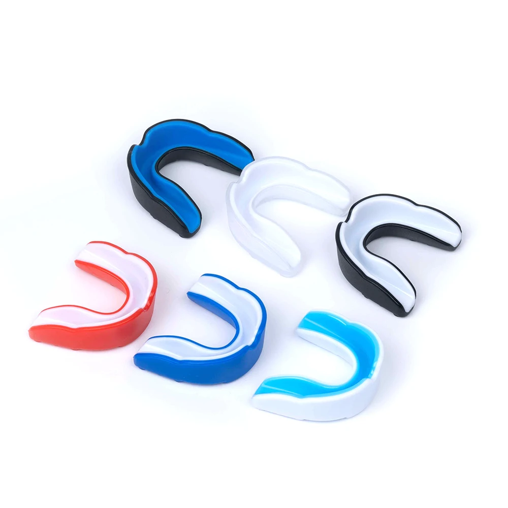 MMA Mouth Guard with Case Martial Arts Training Equipment Mouthpiece Wrestling Mouthguard for Boxing, Muay Thai, Contact Sports