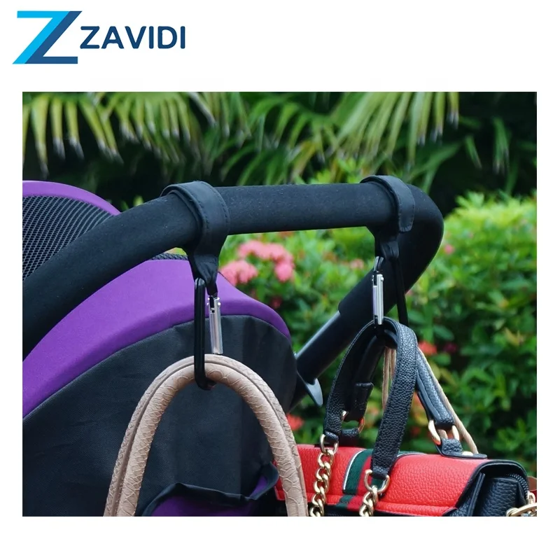 
Fits any stroller bars strong and easy install large size multi-purpose stroller mommy hook 