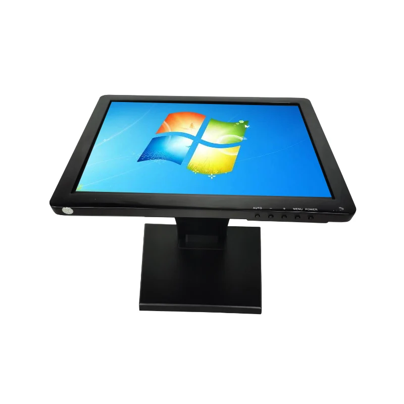 17 Inch Resistive LED Backlit Multi-Touch Touchscreen Monitor with VGA HD USB Input