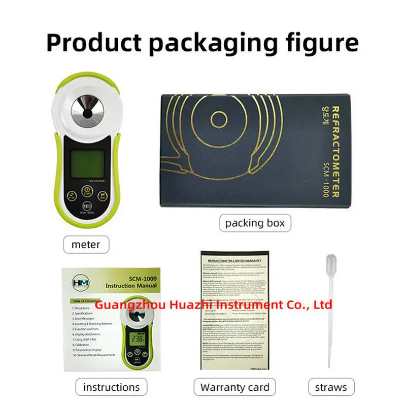 HM Digital SCM-1000 Digital Handheld Brix Refractometer Fruit sugar meter Concentration Sugar Test Tool Fruit sweetness meter