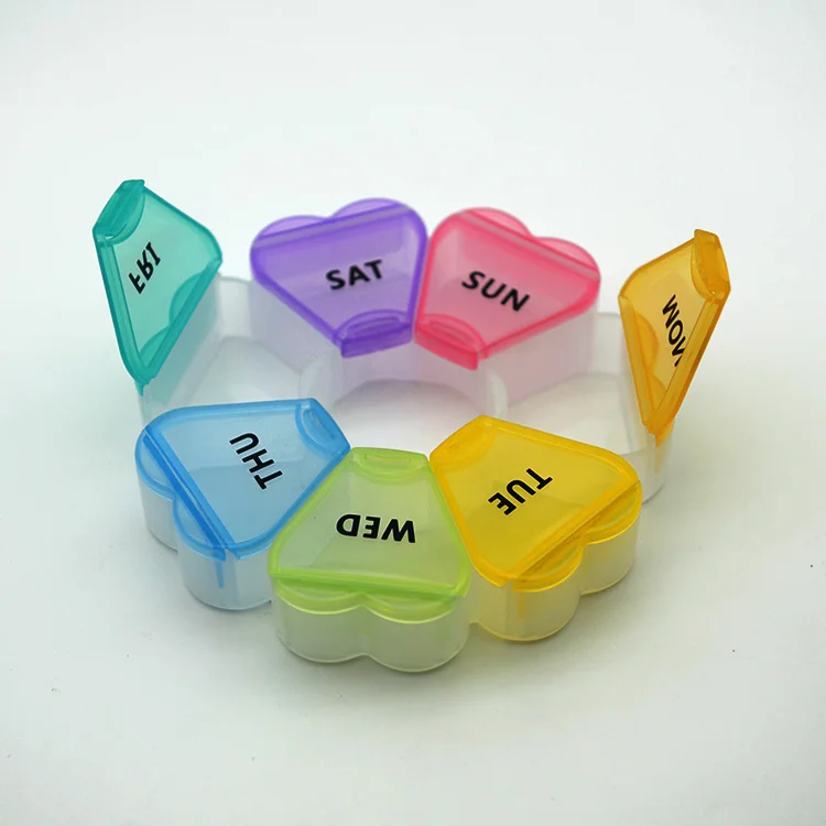 Monthly Pill Box Am/Pm Pill Organizer Box For 7 Days 28 Compartments Pill Packaging Box Travel Portable Organizer