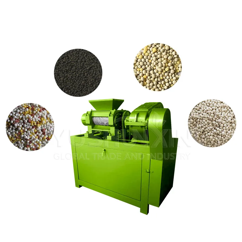 Hot Sale Npk Fertilizer Granule Making Machine Double Roller Organic Fertilizer Granulator Machine