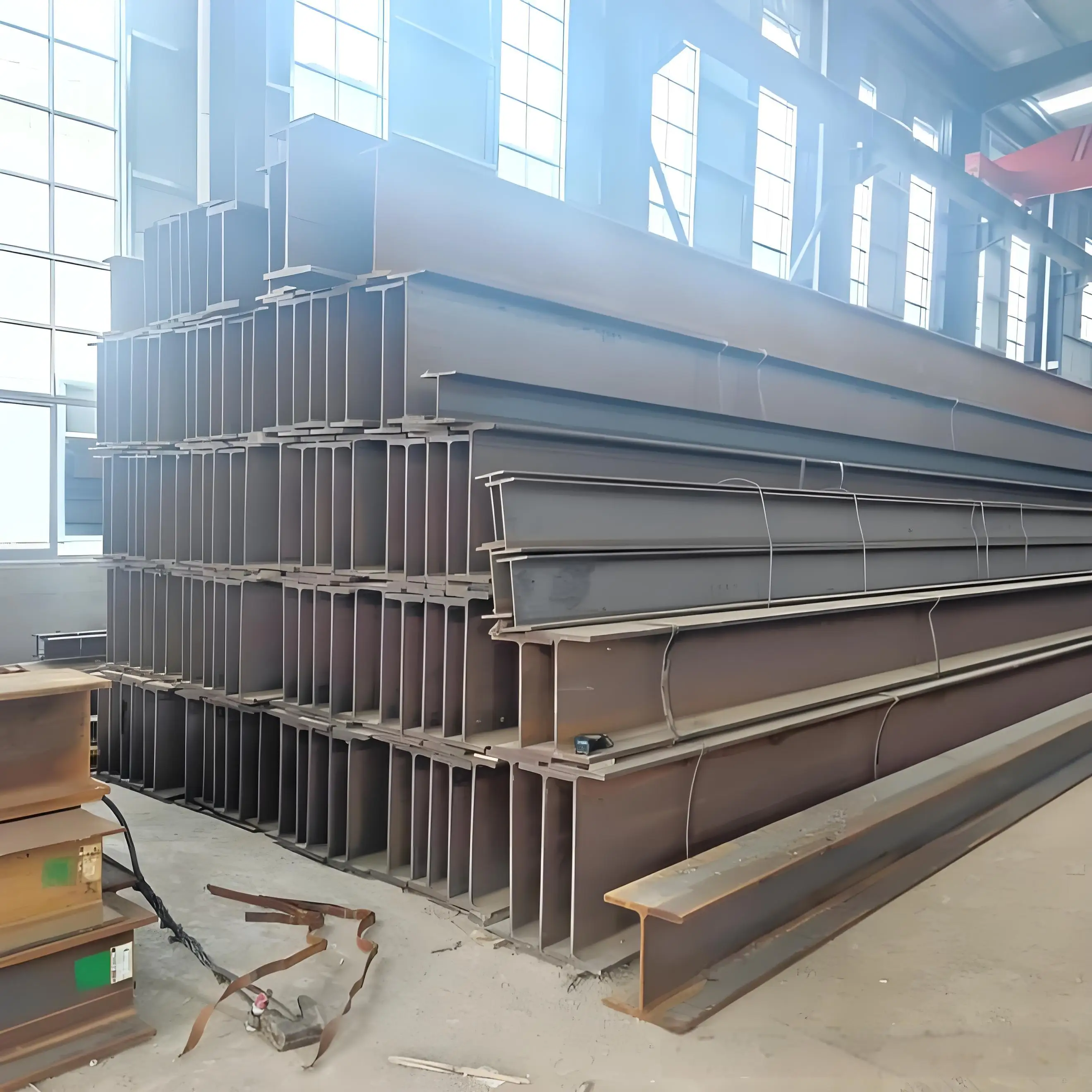 High Quality Q235 steel h-beam sizes H Profile Structural steel h-beams for Building