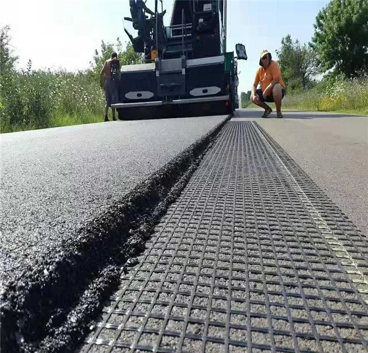 Bitumen Coated Fiberglass Geogrid for Road Construction
