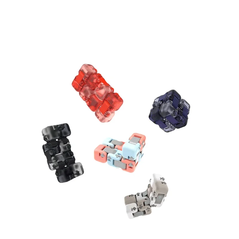 Xiaomi Mitu Colorful Fidget Blind Box Cube Spinner Seven Surprise Fingertip Building Block Bricks Toy Puzzle Assembling