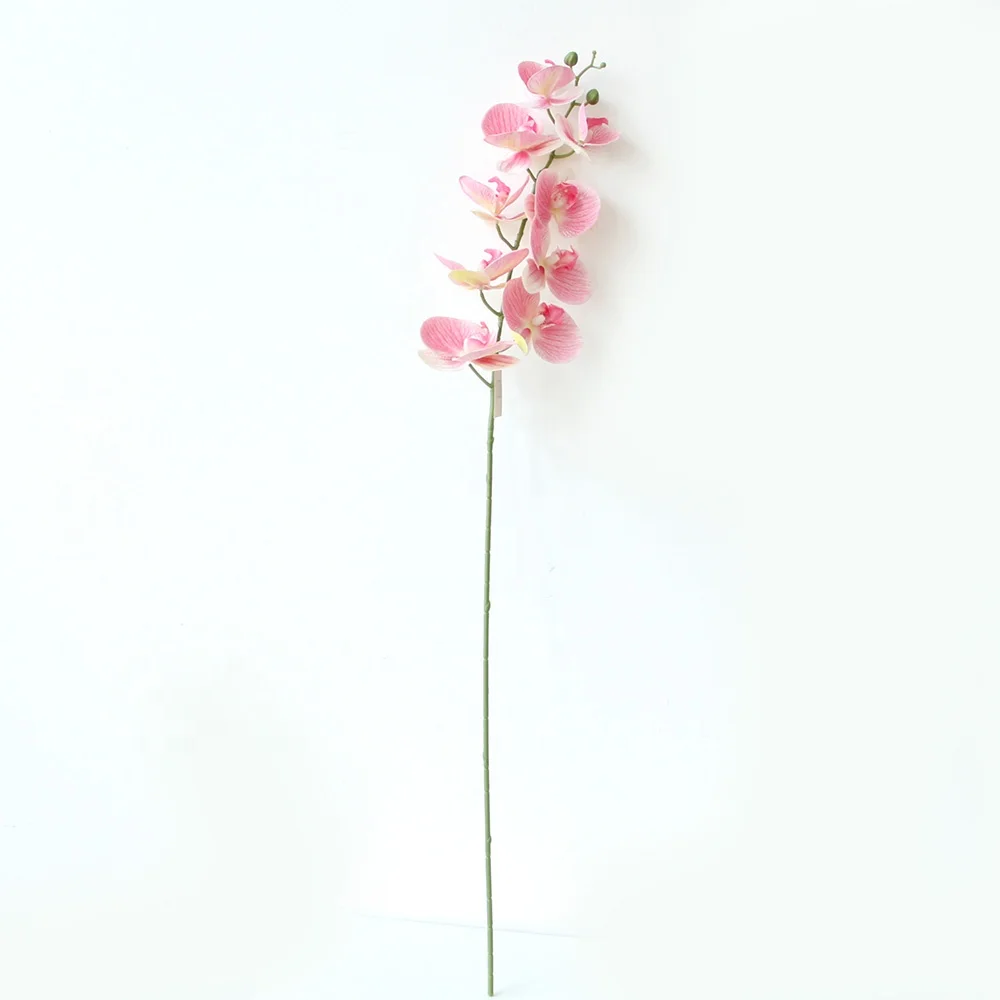 Nude Color Single Stem Wholesale Real Touch White Orchid Flowers Artificial Phalaenopsis Blue Orchids For Wedding Decor