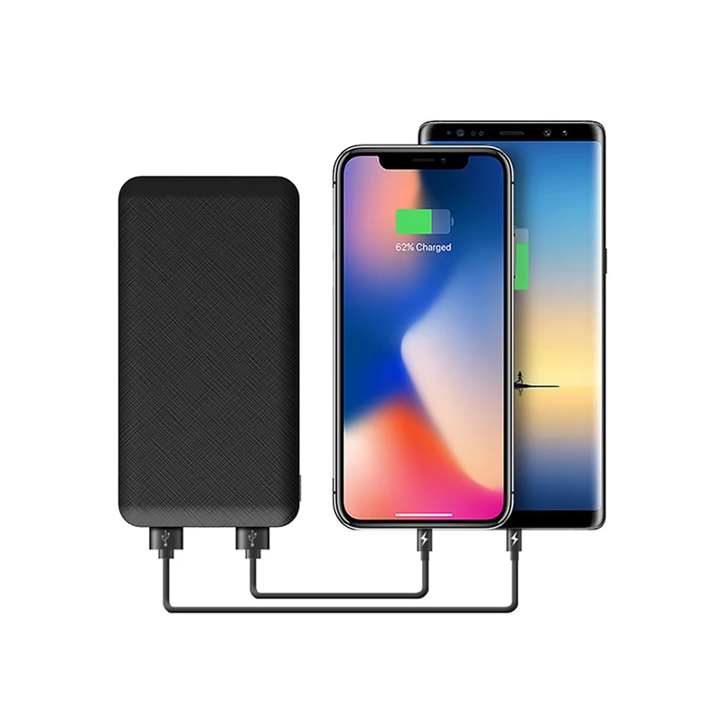 Power Bank 10000mAh for Xiaomi Portable Charging External Battery Charger Ultra Slim power source for iphone X Samsung Note 8 S8
