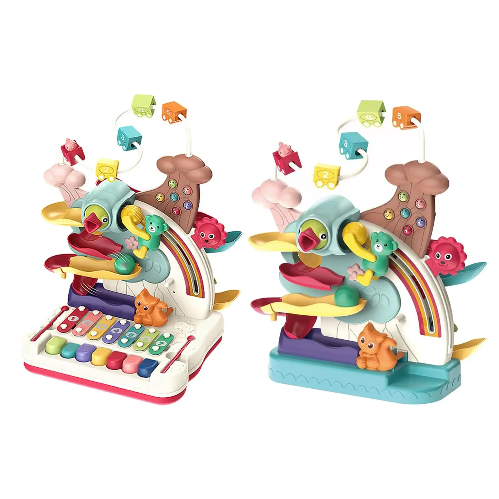 Multifunction Keyboard Toys Musical Instrument Baby Educational Toys Learning Playing Game Track Knocking Piano Toy