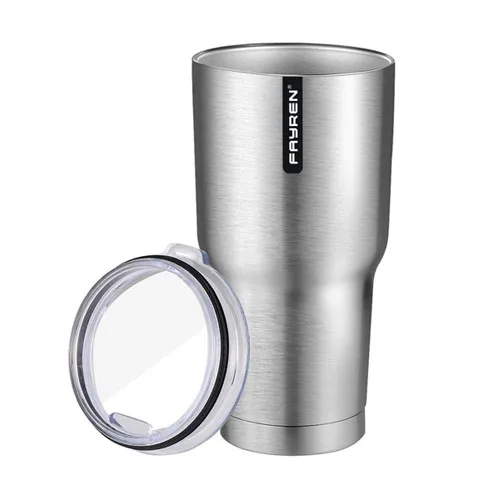 Double Wall Travel Stainless Steel Vacuum Reusable Cold and hot Insulated Water Coffee Tumbler Cup Mugs with Lid and Straw