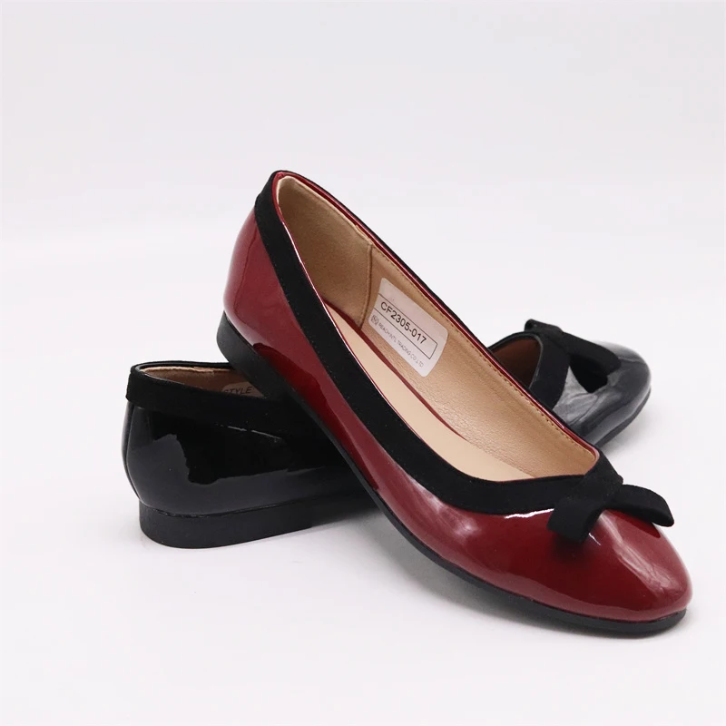 Wholesale Luxury PU Chic Ladies Flat Shoes Pointed Toe Soft Ballet Flats Party Women Shallow Loafers