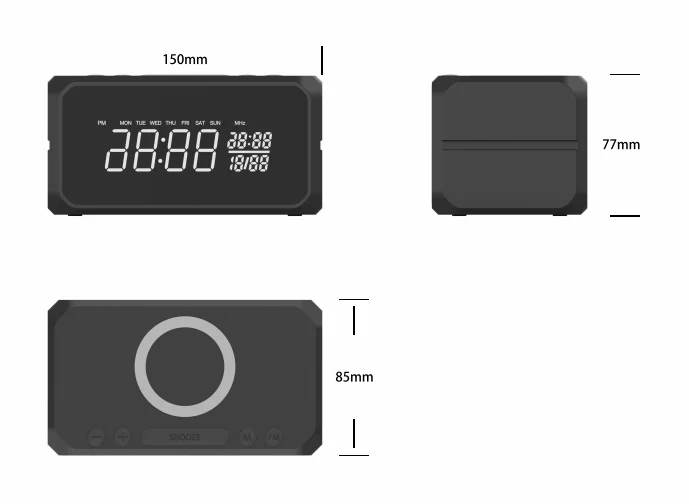 Bluetooth-динамик беспроводные зарядные часы домашняя кружка y23 настольная роскошная Оптимус с подсветкой для мебели игровой qi-метр устройство