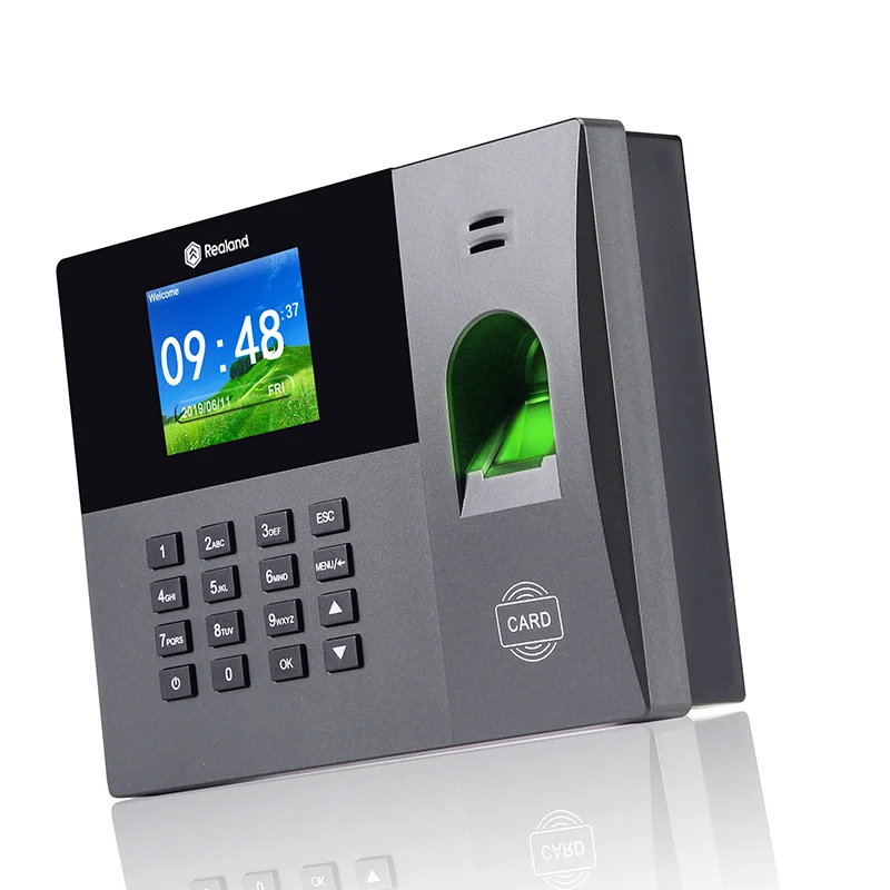 Software Biometric Fingerprint Scanner Recognition Smart Clock Attendance Management System Time Recorder Punch Clock  Machine