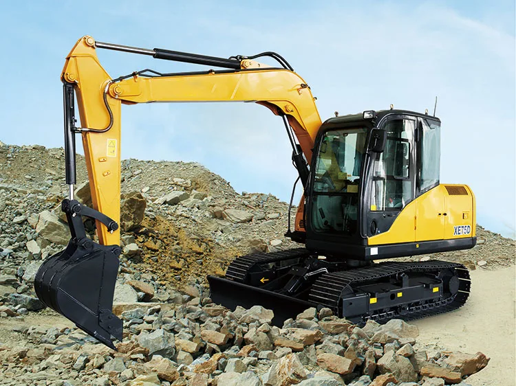 Большой экскаватор для землеройной техники 75 тонн гусеничный XE750D горное оборудование хорошего