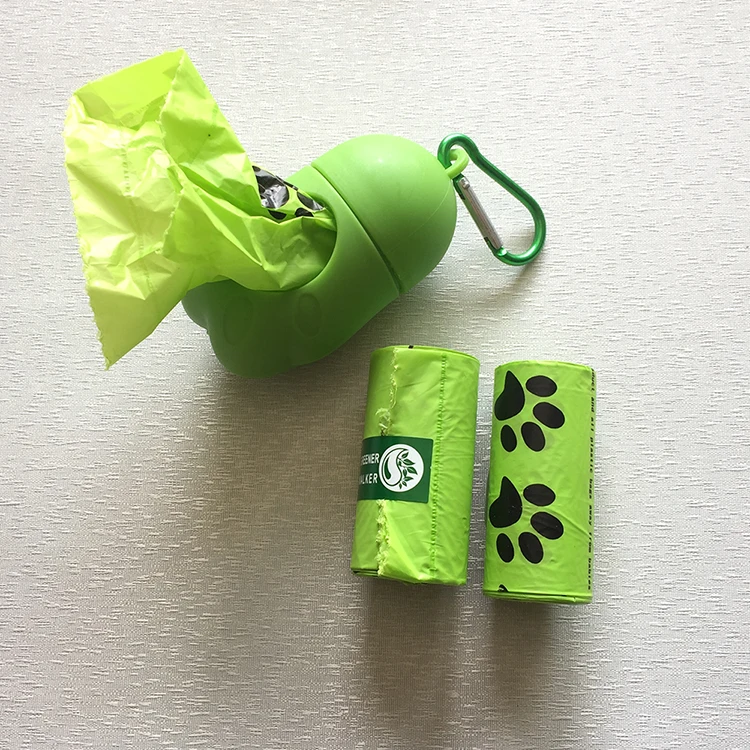 Hot Cute Retail Scented Poop Plastic Bags With Dispenser For Dog Waste