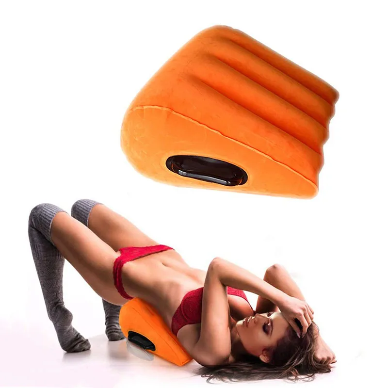 Взрослая подушка надувная для тела клиновидная секс-подушка с ручкой