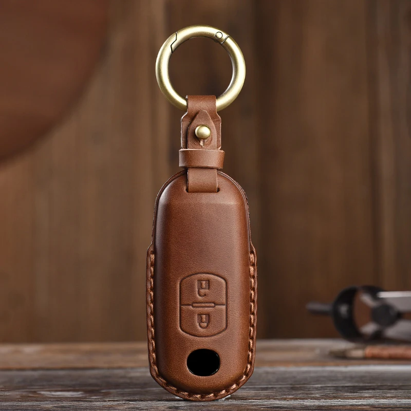 Leather Key Case Protector Suitable for Mazda 8 Atz 6 Exela 3/cx-7/cx-9/cx-4/cx-5 Cowhide