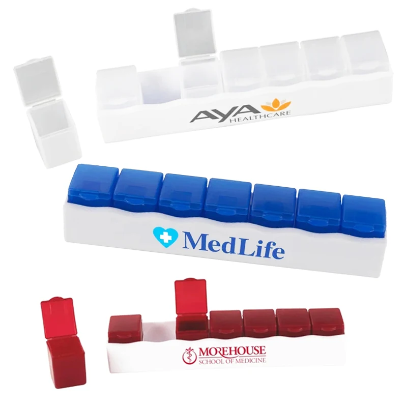 Dispense Medicine box 7 Days Weekly Portable Medication Case Holder Grid Tablet Storage Pillbox