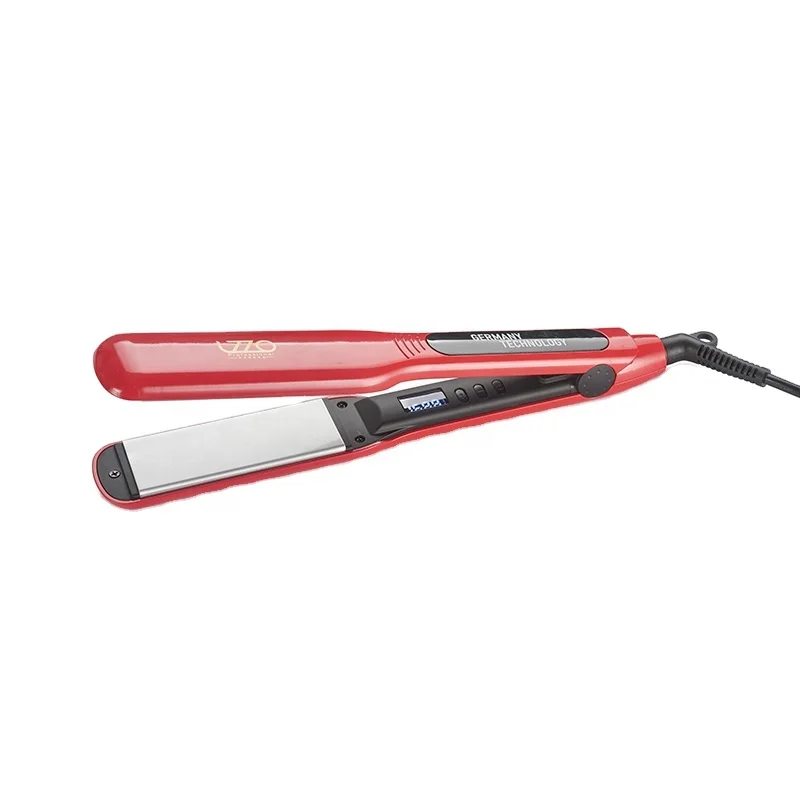 Professional Titanium Hair Straightener Fast and Wide Plate Electric Flat Iron Machine