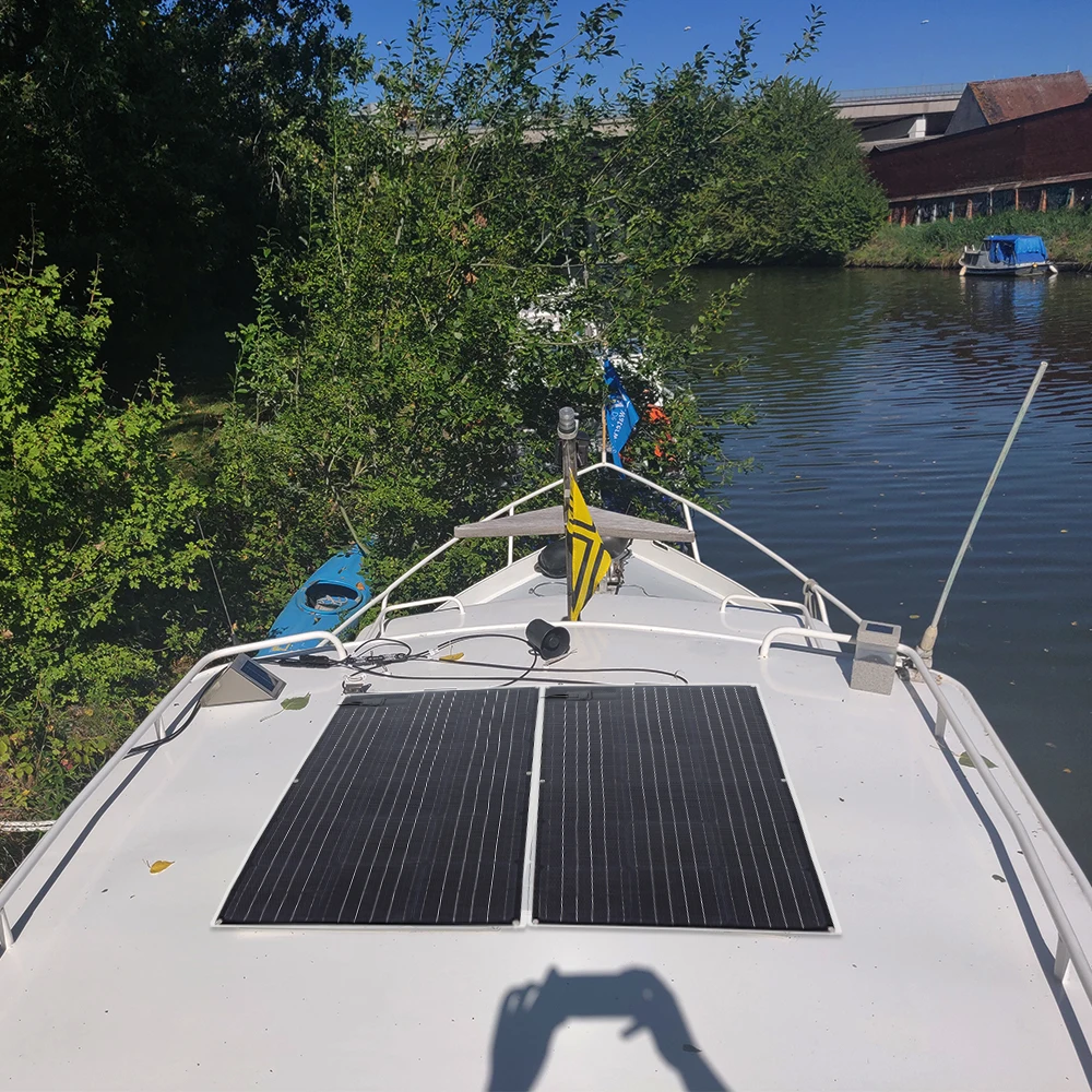 100W 19.25V Solarparts Solar Modules 1065*545*4mm Monocrystalline Cell with ETFE Film