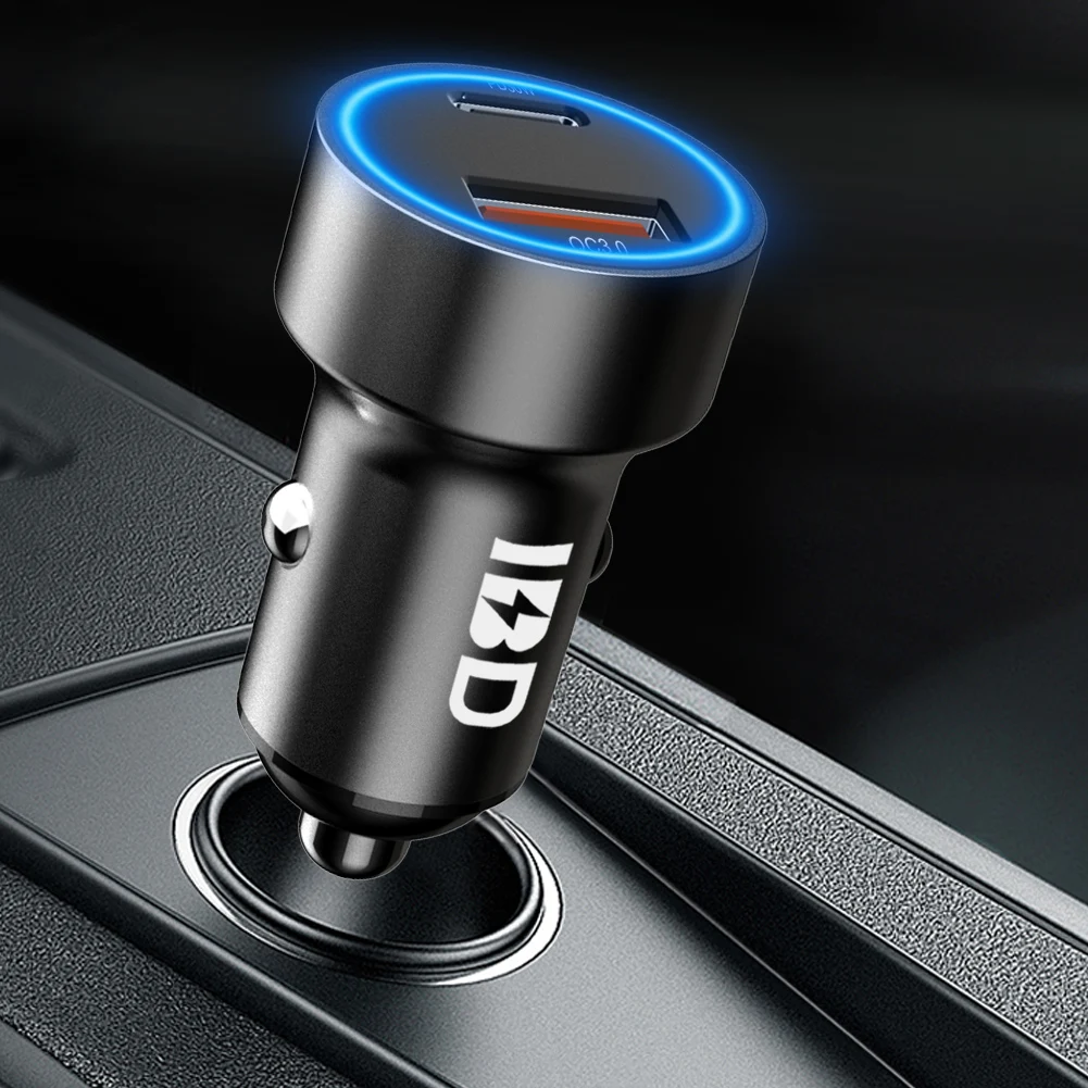 3.0 Dual Usb Car Charger 2 Ports,2 Usb 12V Mini Car Charger Usb Mini,dual Mobile Usb Mi Car Charger Small