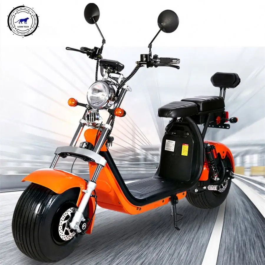 2022 LEON Powerful High Speed Lithium Battery Citycoco 1000W EEC Electric Scooter,Electric Motorcycle,Scooter,Electric Bike