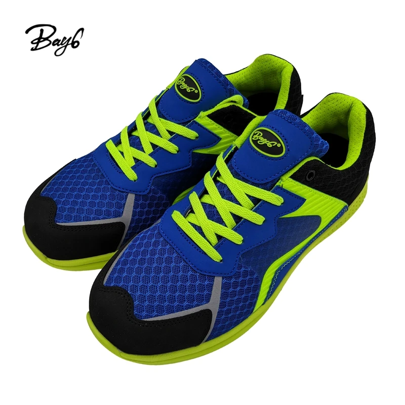 Новый стиль, Спортивная дышащая безопасная спортивная обувь для мужчин со стальным носком и резиновым покрытием