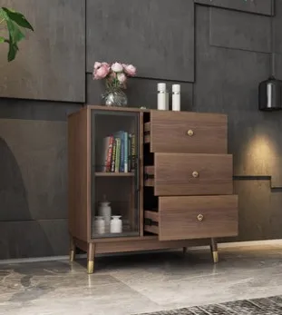 Modern bedroom light luxury chest of drawers storage cabinet Nordic living rooml sofa side cabinet storage cabinet