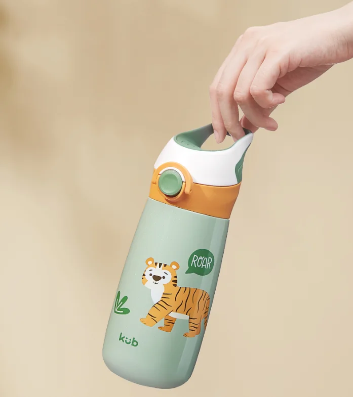 2022 Cute  Animal Children thermal bottle thermos vacuum flask  Insulated baby thermo bottle Hot Water for school