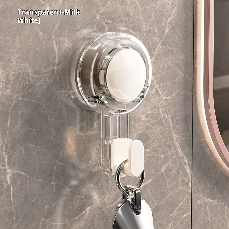 Suction cup with hook vacuum strong load bearing movable traceless swivel wall hook