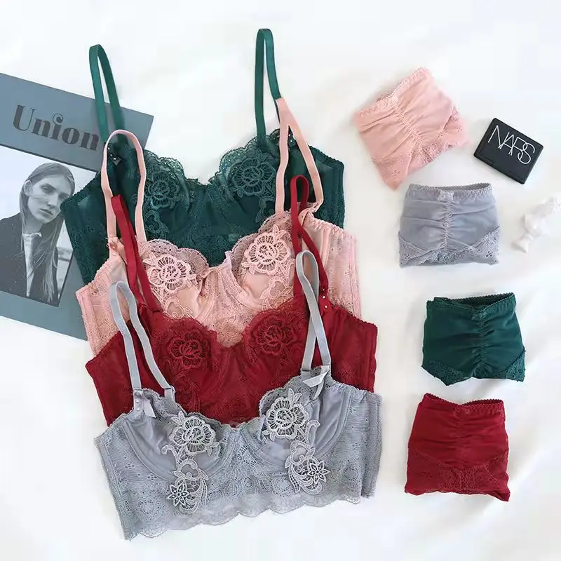 YA-006 SheIn женская 2 шт. сексуальное из кружева на лямках, бюстгальтер и трусики, Дамское белье, нижнее белье, комплект пуш-ап