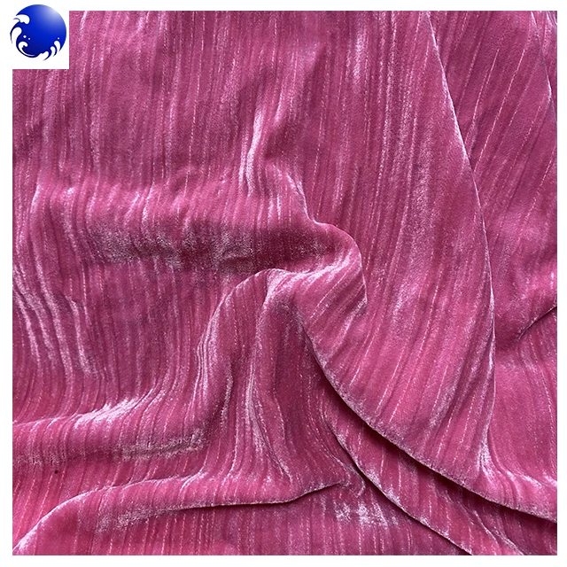 100% polyester woven fabric  crushed micro velvet fabric 9000