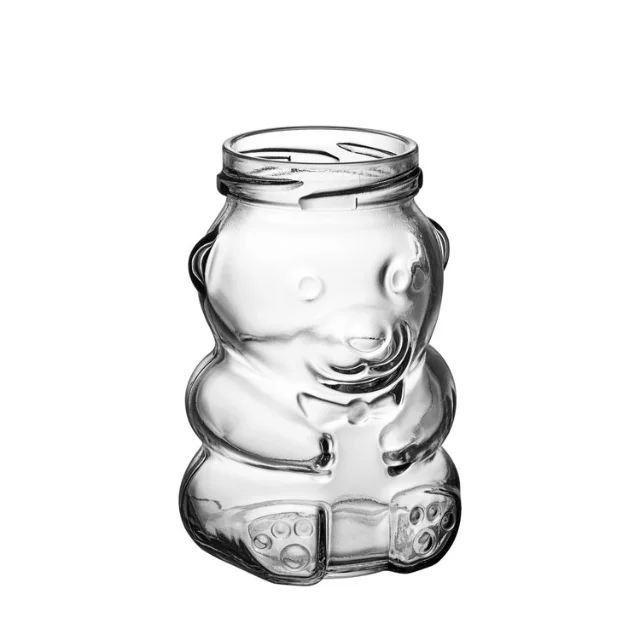 6 oz Cute Bear Honey Jars in Bulk Clear Honey Containers for Honey Jars Party Favors Candles Crafts Baby Shower Wedding Favors