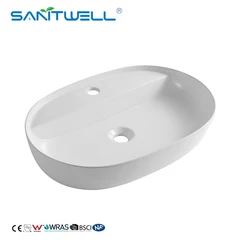 Bathroom Art Basin Sinks Popular Models New Arrival Chaozhou Rectangular White Wall hung Ceramic Washing Basin