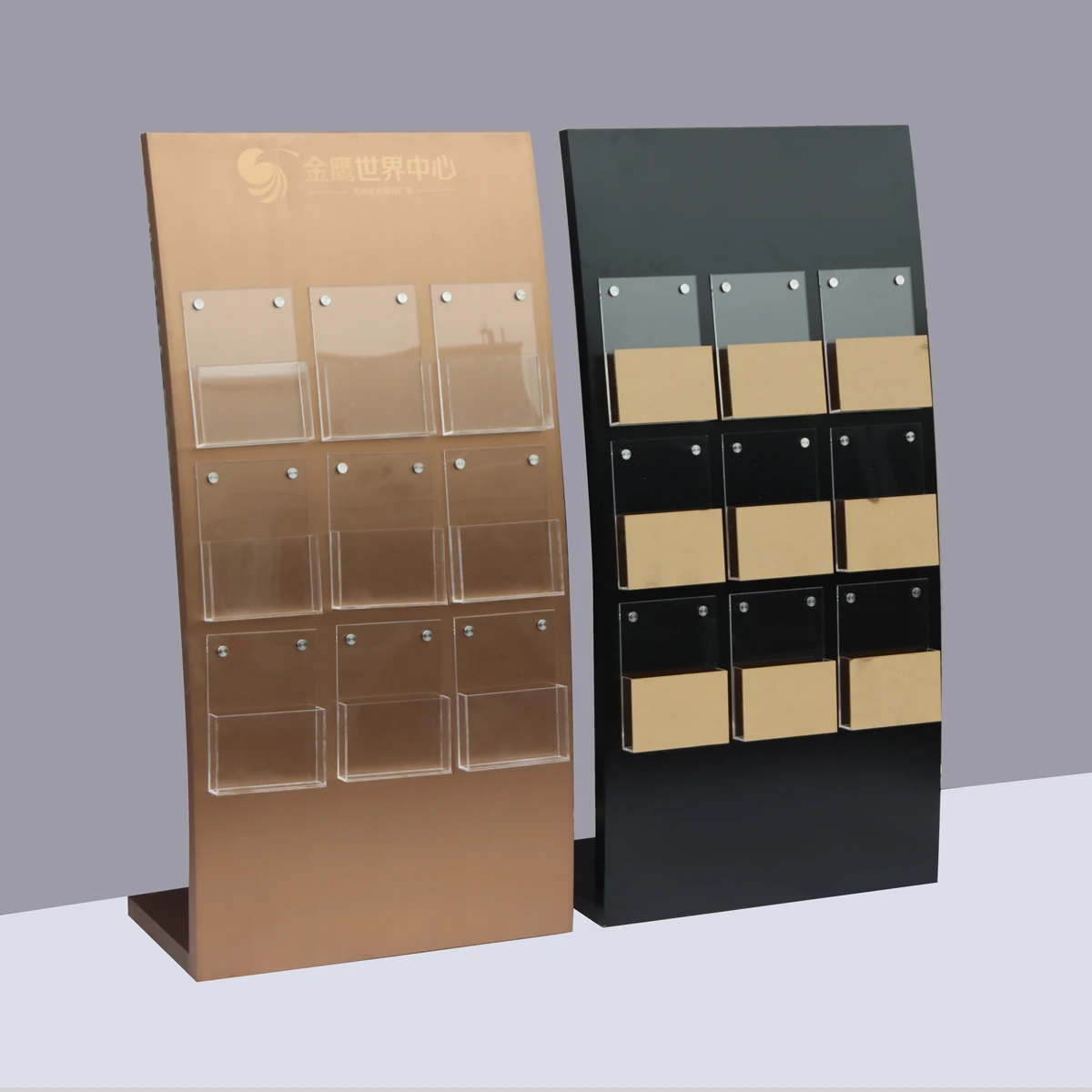 Real estate magazine rack floor plan display rack brochure display rack wooden information