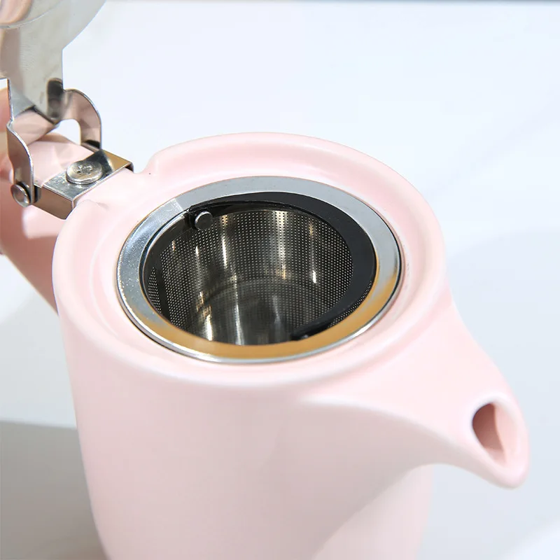 Ceramic Teapot with Stainless Steel Tea Infuser 450ML