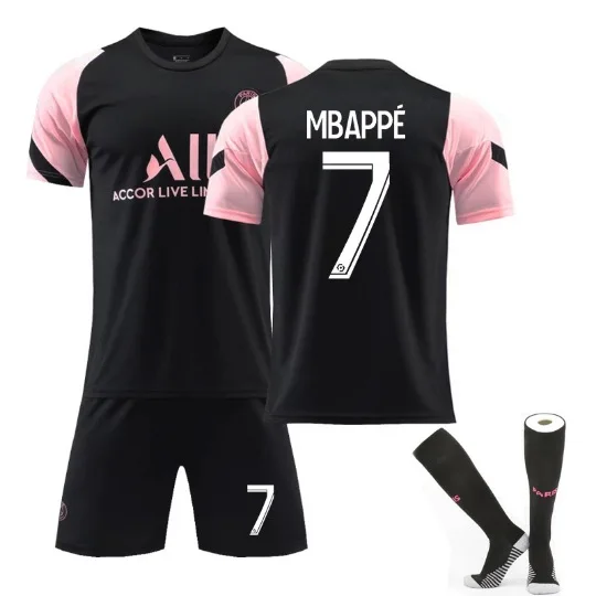 Customized Breathable Short-Sleeved Football Jerseys Suit Men Game Training Soccer Tracksuit