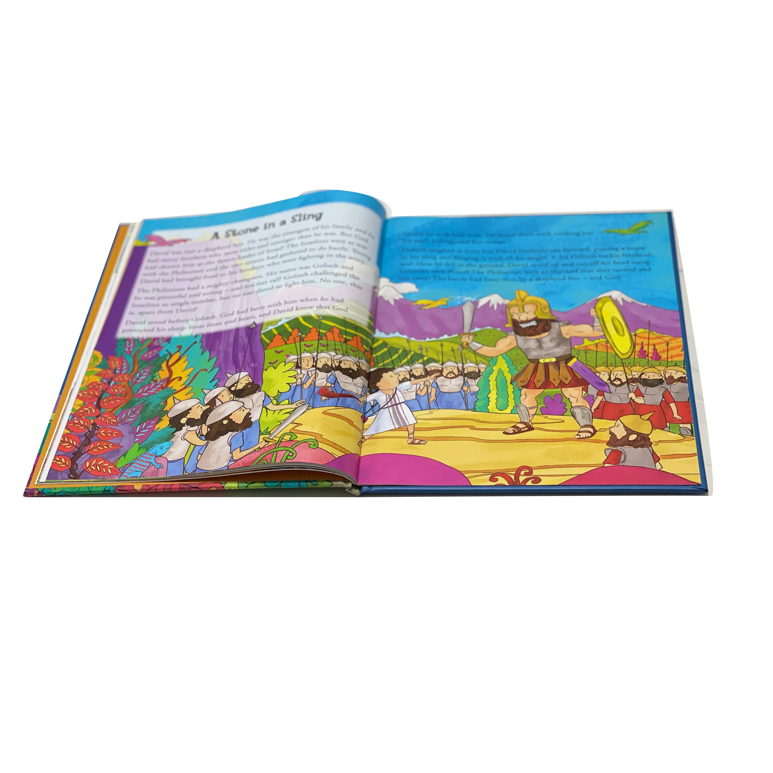 Custom Artwork Hardcover Story Book for Kids Educational Offset Paper Corrugated Board Perfect Binding Made Durable Cardboard