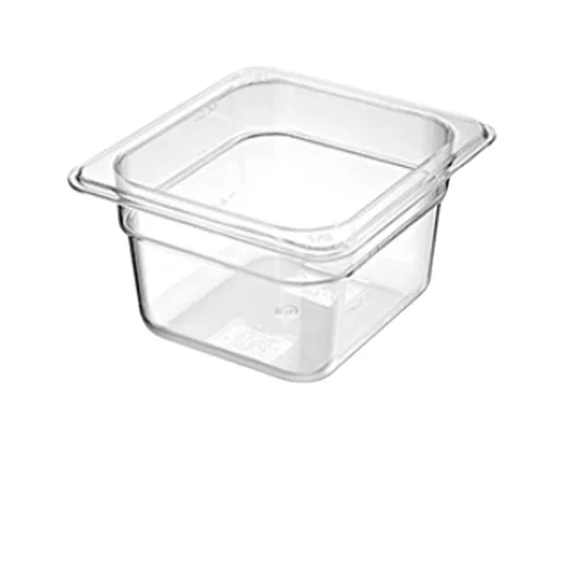 Food grade  food PAN, refrigerated fresh storage box, Polycarbonate GN Containers With Lid Plastic transparent food plate