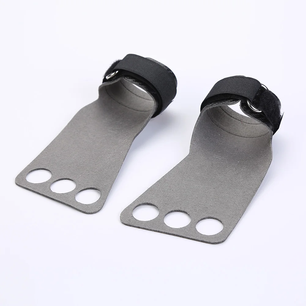 
Custom Logo And Color 3 Hole Leather Gymnastics Hand Grips For Gym Exercise Workout 