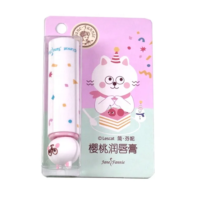 Hot sale Plastic Clear PET PVC PP Chapstick Lip Balm Folding Tray with cardboard