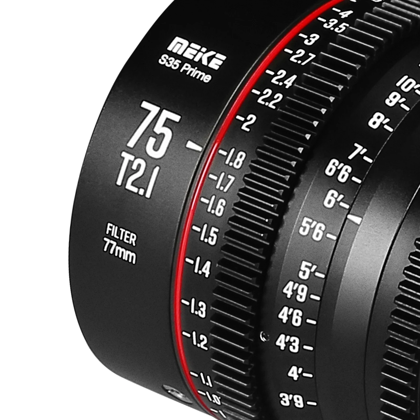 Meike Prime 75 мм T2.1 для Super 35 рамка кинокамеры система RED Komodo BMPCC6K Pro Z CAM S6 Sony