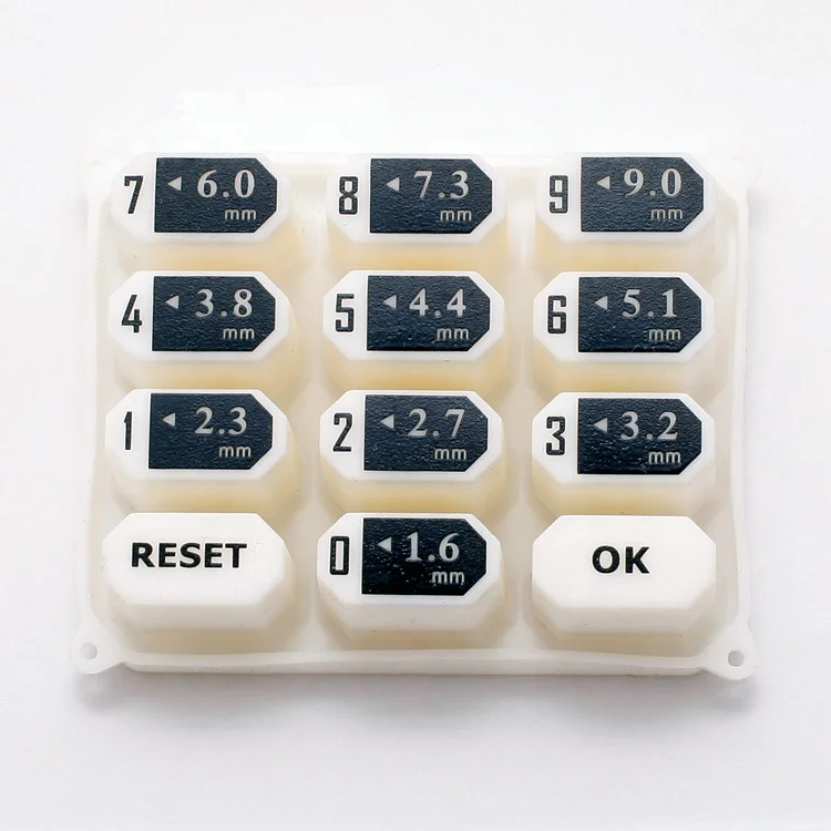 silicon rubber keypads with out carbon conductive pad