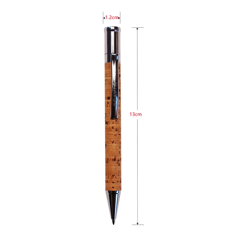 Wholesale and Retail Natural Cork Wood Ball Point Pens Recycled Customized Logo Natural Eco Cork Pens