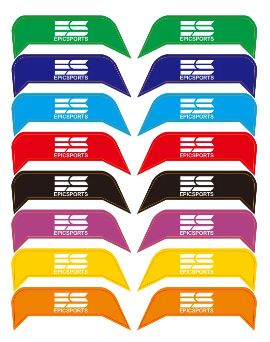 Custom football helmet visors sticker Logo Free design visors Waterproof Label PVC