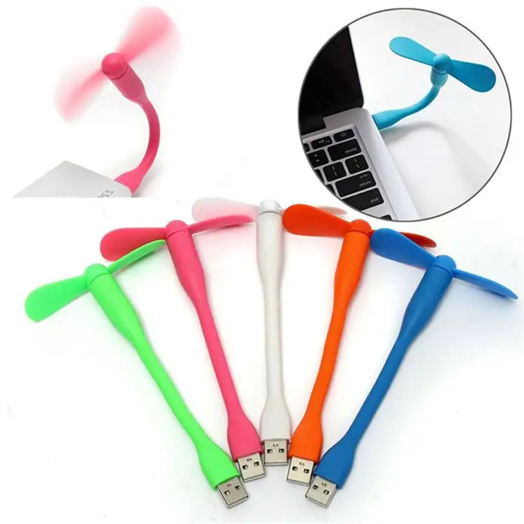 For Laptop Desktop Computer Portable Flexible Fan Colorful USB Mini Cooling Fan Cooler