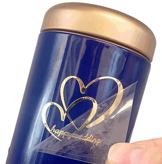 Custom Embossed Printed Gold Logo Pressed 3d Label Metal Transparent Transfer UV Sticker 3d decorative sticker