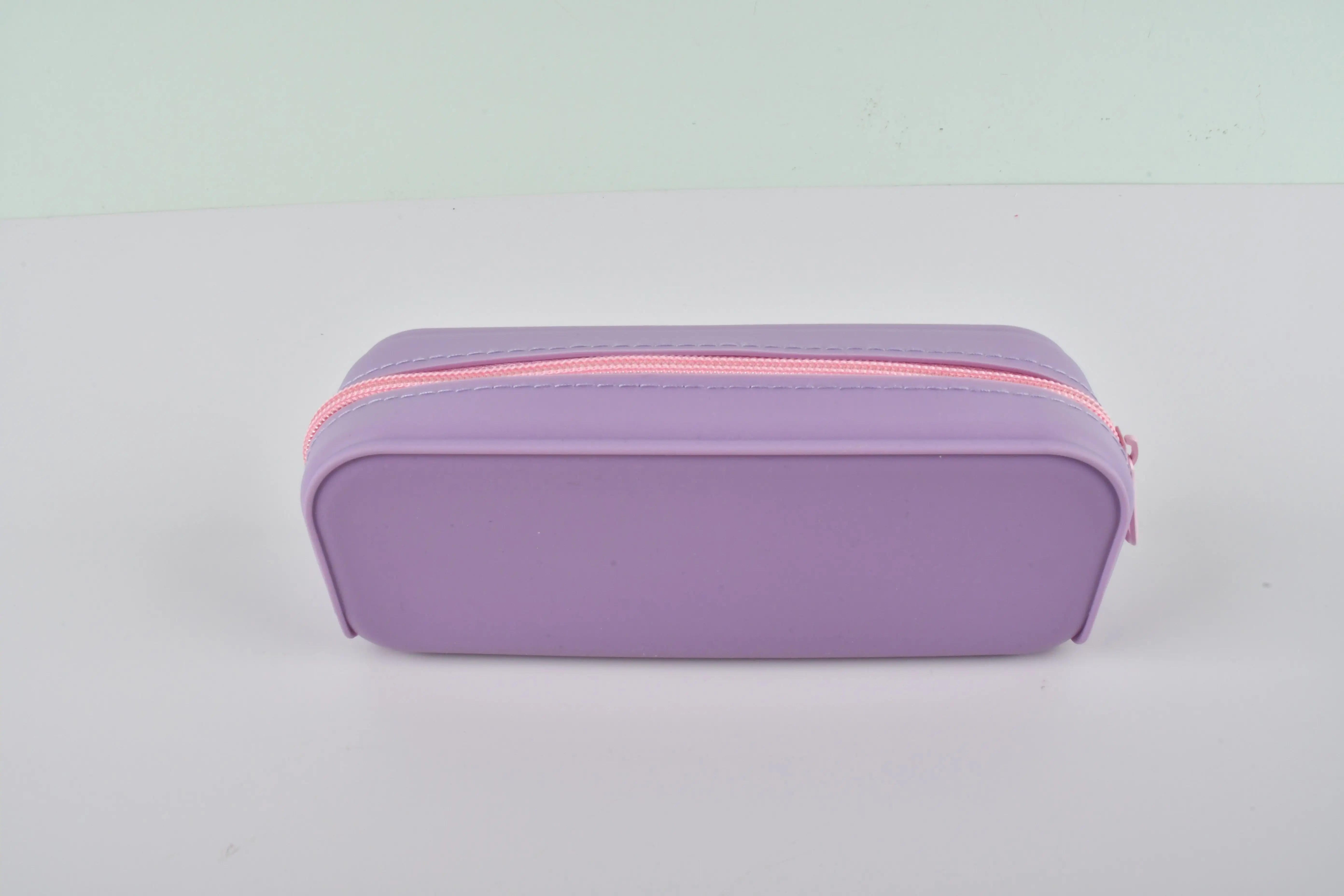 Large Capacity Fancy Custom Cute DIY Rubber Silicone Croc Charm Pencil Case Pouch for Kids