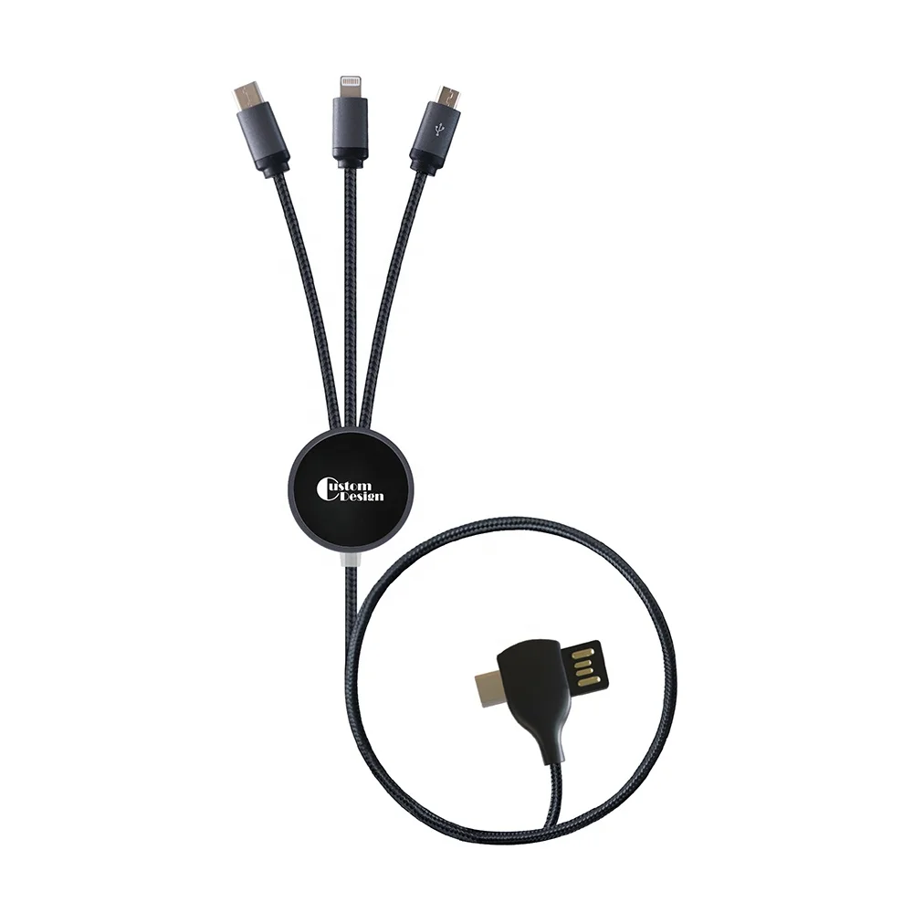 120 см Мульти Универсальный usb-кабель 6 в 1 со светодиодной подсветкой зарядное устройство нейлон подходит для смарт-телефонов с разъемом type C Micro USB интерфейсу